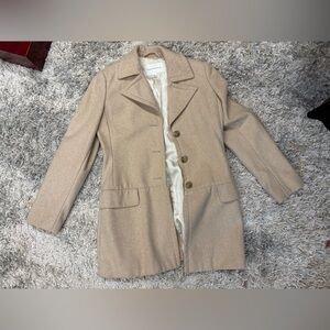 Banana Republic Tan Wool Blazer Coat
